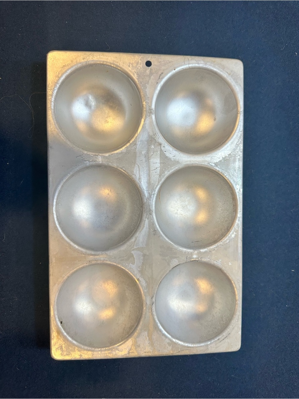 6-Cavity Half-Sphere Baking Mold - Silver